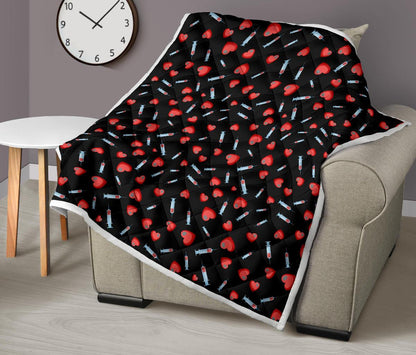 Phlebotomist Medical Concept Premium Quilt-JTAMIGO.COM