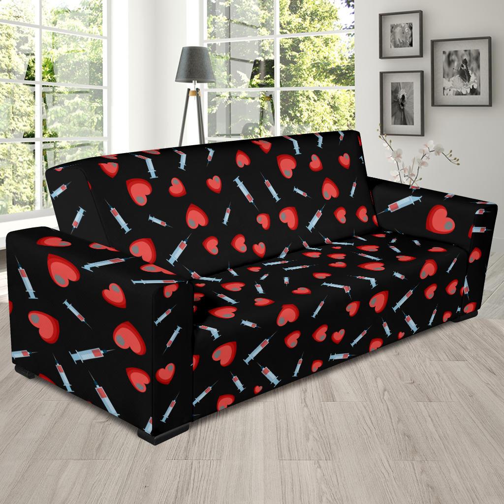 Phlebotomist Medical Concept Sofa Slipcover-JTAMIGO.COM