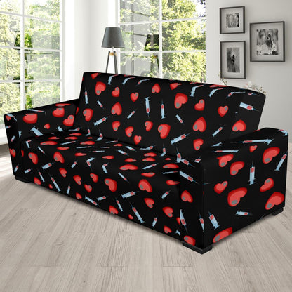 Phlebotomist Medical Concept Sofa Slipcover-JTAMIGO.COM