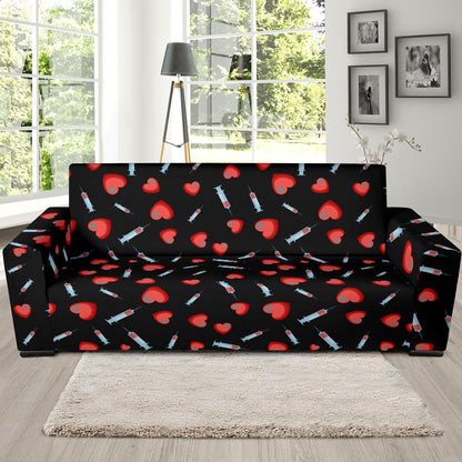 Phlebotomist Medical Concept Sofa Slipcover-JTAMIGO.COM