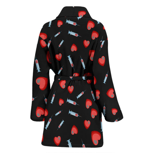 Phlebotomist Medical Concept Women Bath Robe-JTAMIGO.COM