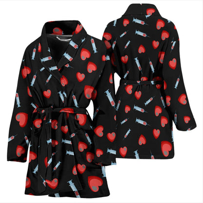 Phlebotomist Medical Concept Women Bath Robe-JTAMIGO.COM
