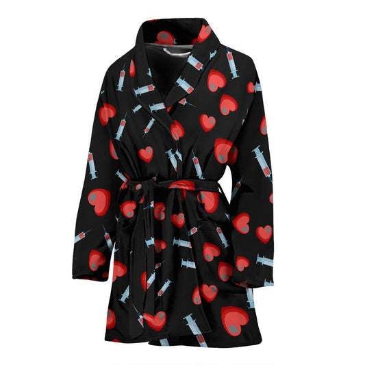 Phlebotomist Medical Concept Women Bath Robe-JTAMIGO.COM