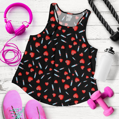 Phlebotomist Medical Concept Women Racerback Tank Top
