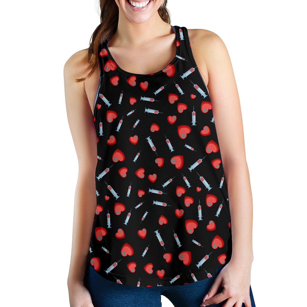 Phlebotomist Medical Concept Women Racerback Tank Top