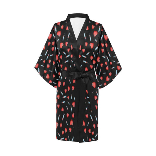Phlebotomist Medical Concept Women Short Kimono Robe