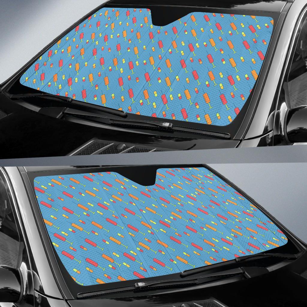 Phlebotomist Medical Pattern Car Sun Shade For Windshield