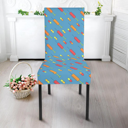 Phlebotomist Medical Pattern Dining Chair Slipcover-JTAMIGO.COM