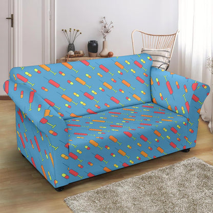 Phlebotomist Medical Pattern Loveseat Slipcover-JTAMIGO.COM