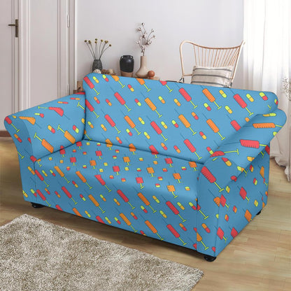 Phlebotomist Medical Pattern Loveseat Slipcover-JTAMIGO.COM
