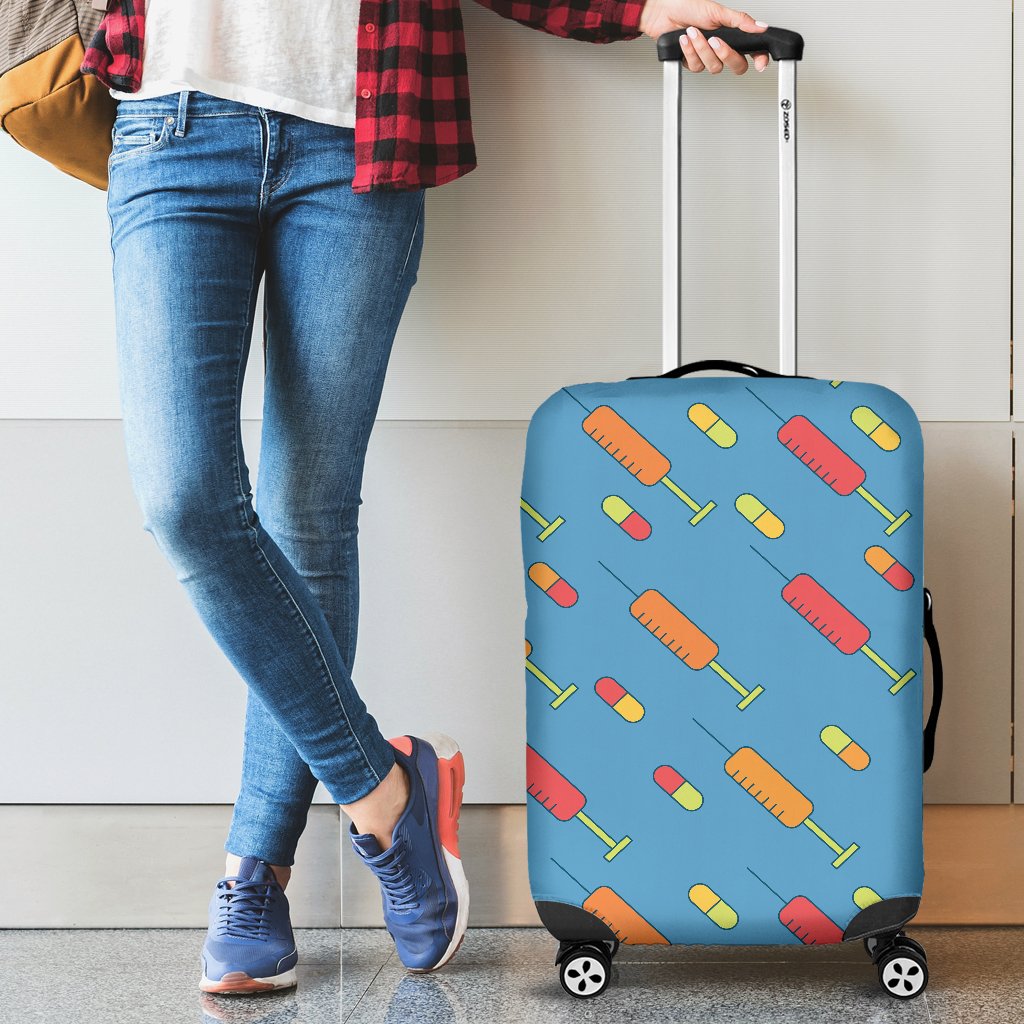Phlebotomist Medical Pattern Luggage Cover Protector