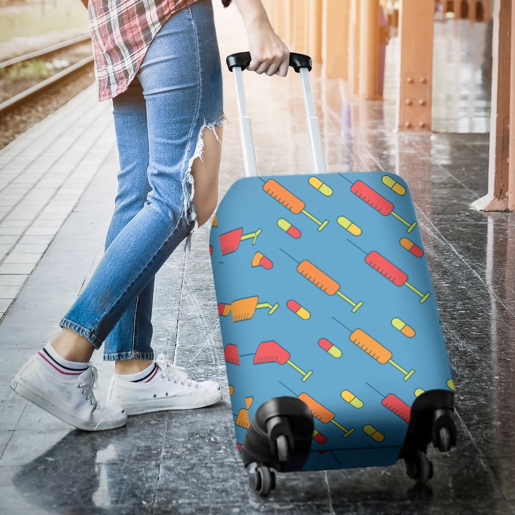 Phlebotomist Medical Pattern Luggage Cover Protector