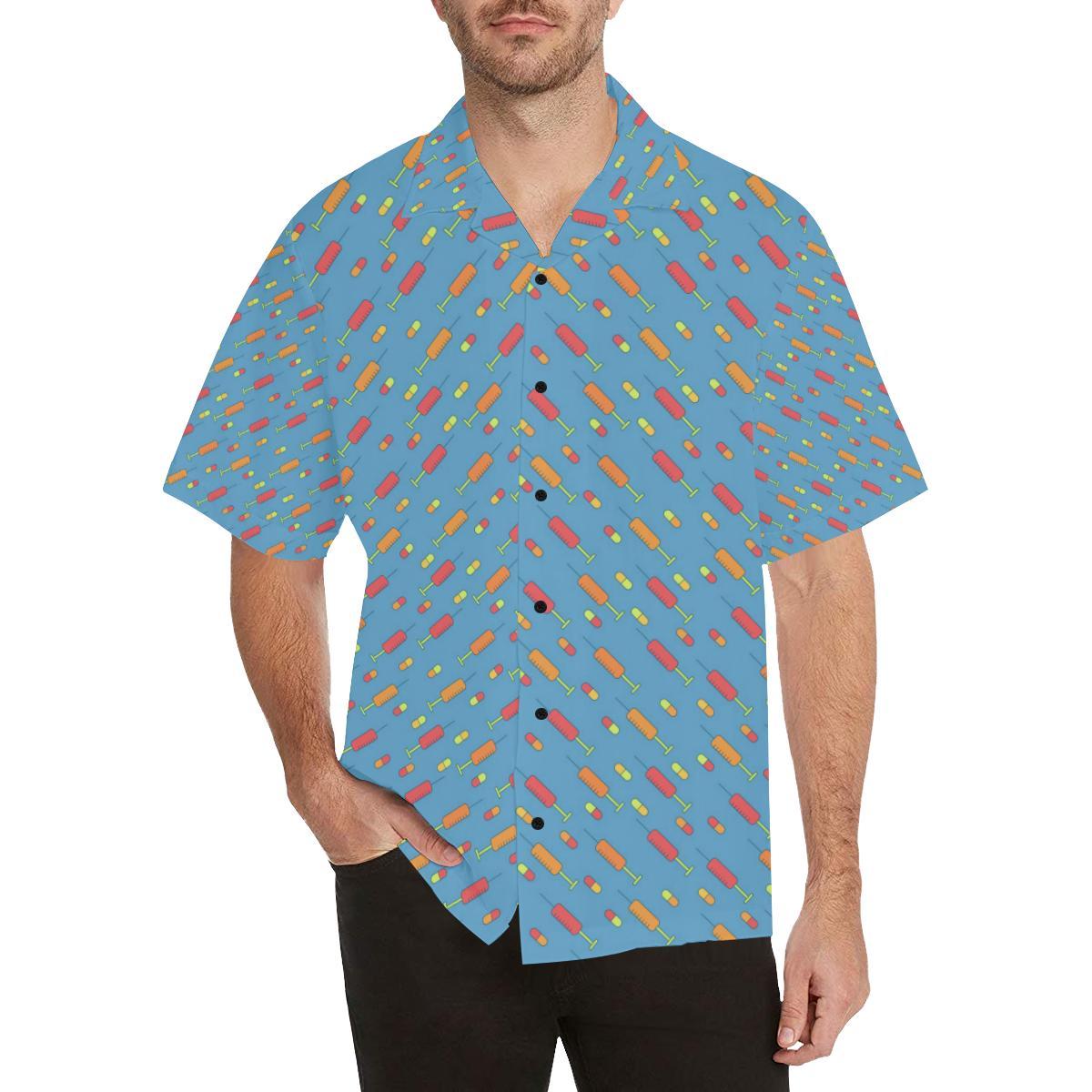 Phlebotomist Medical Pattern Men Aloha Hawaiian Shirt