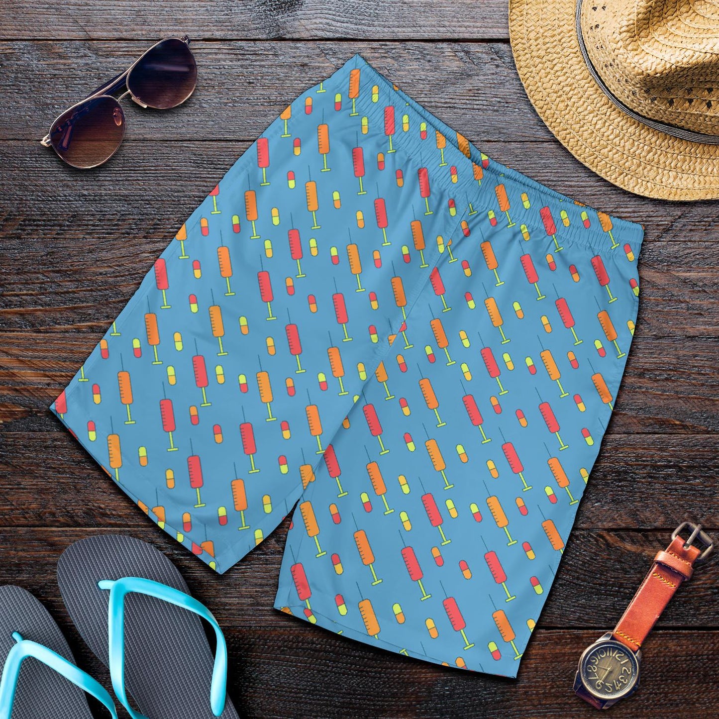 Phlebotomist Medical Pattern Mens Shorts-JTAMIGO.COM