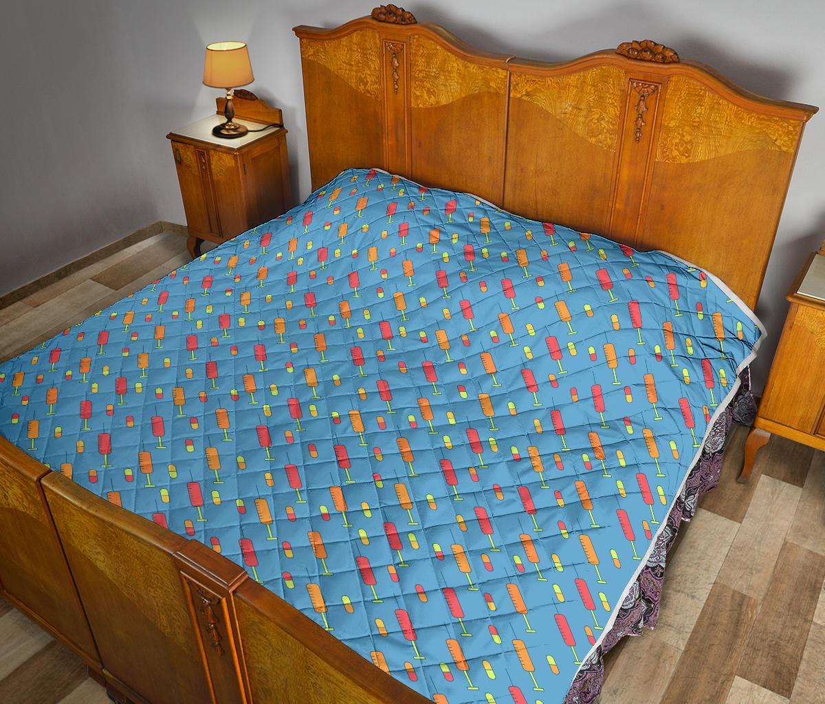 Phlebotomist Medical Pattern Premium Quilt-JTAMIGO.COM