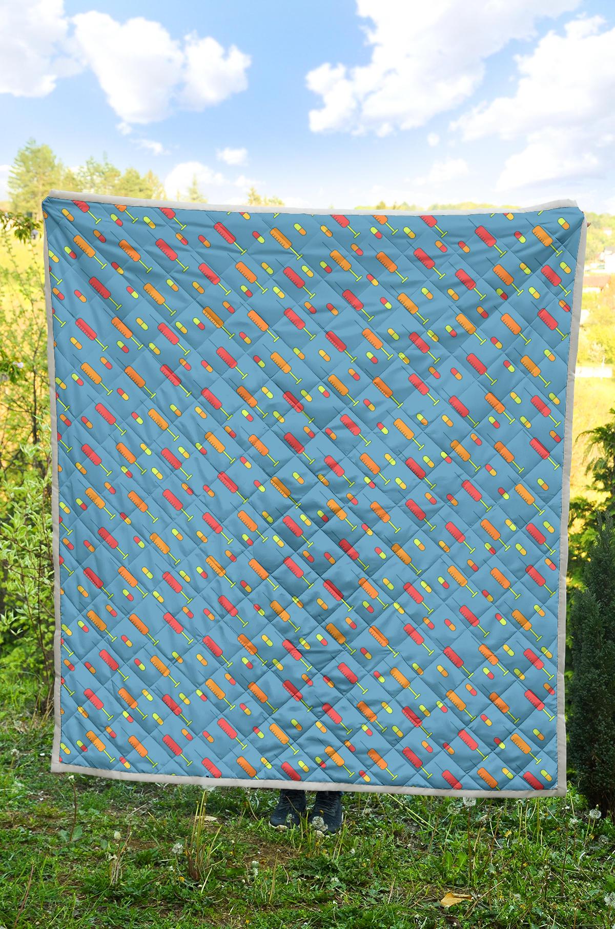 Phlebotomist Medical Pattern Premium Quilt-JTAMIGO.COM