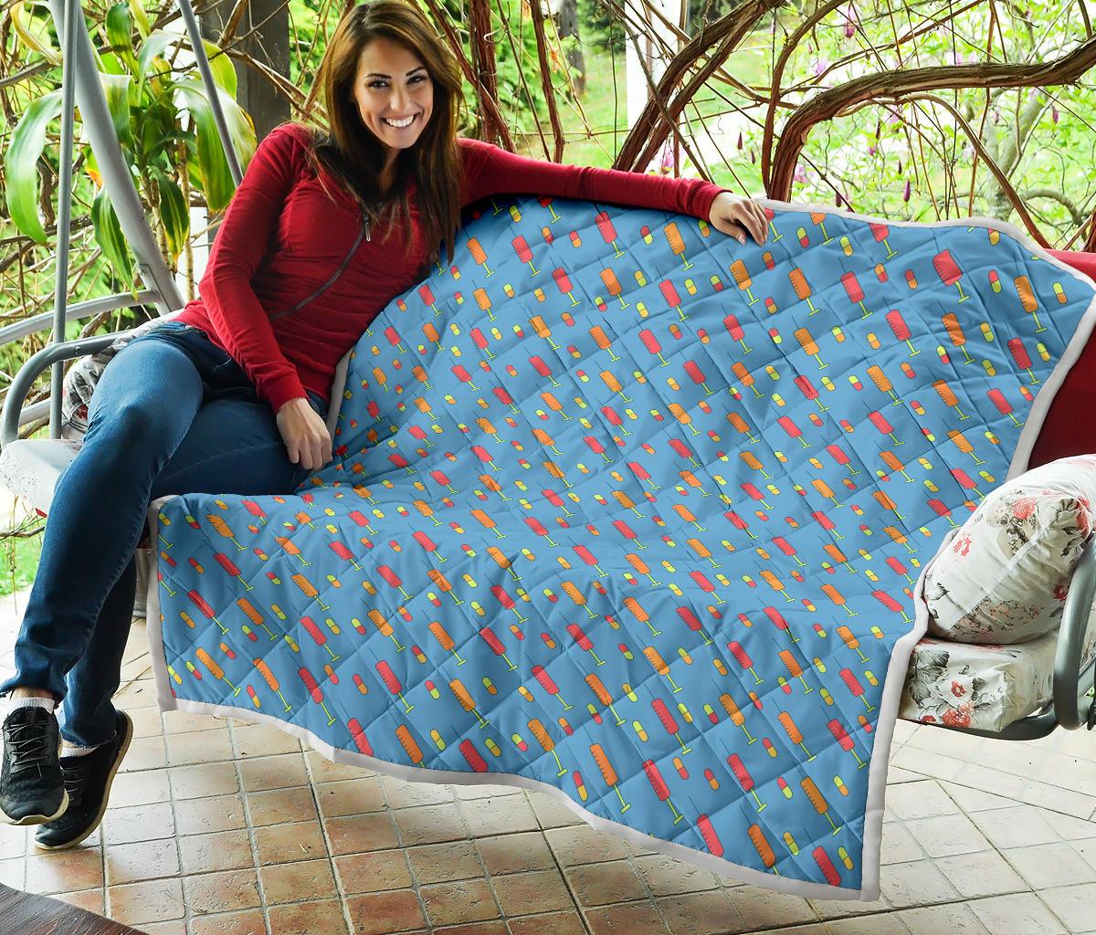 Phlebotomist Medical Pattern Premium Quilt-JTAMIGO.COM