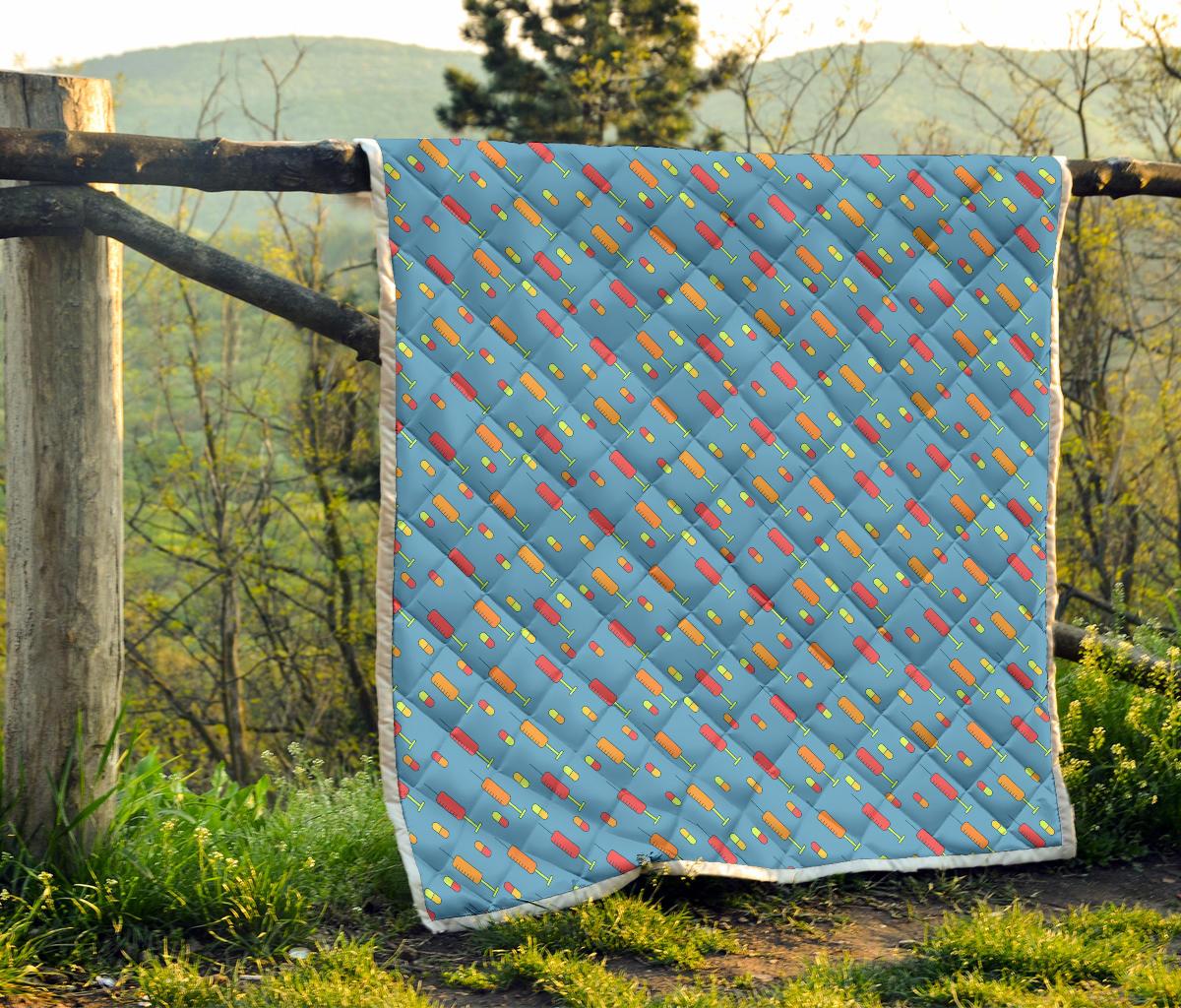 Phlebotomist Medical Pattern Premium Quilt-JTAMIGO.COM
