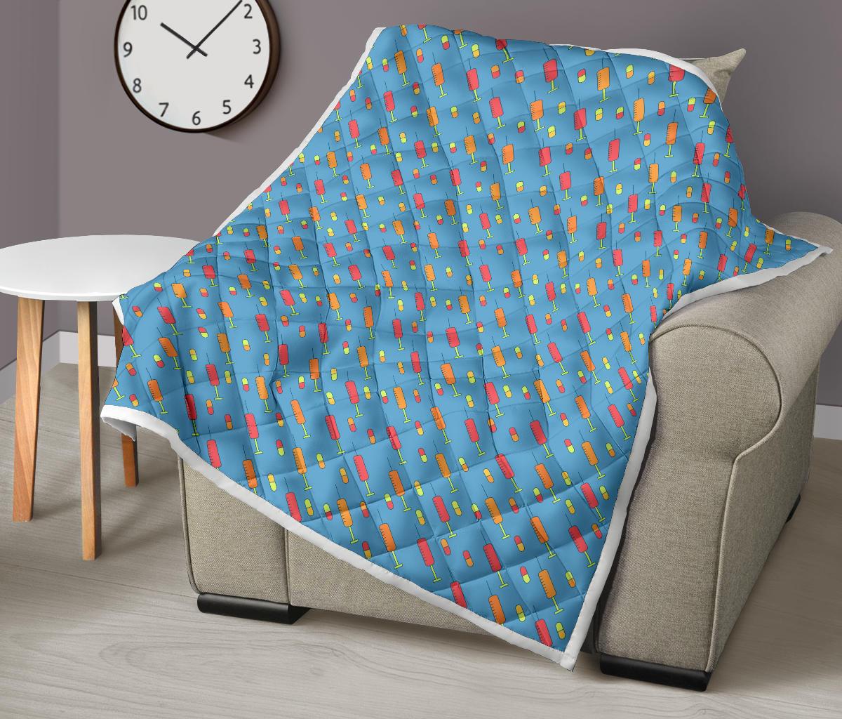 Phlebotomist Medical Pattern Premium Quilt-JTAMIGO.COM