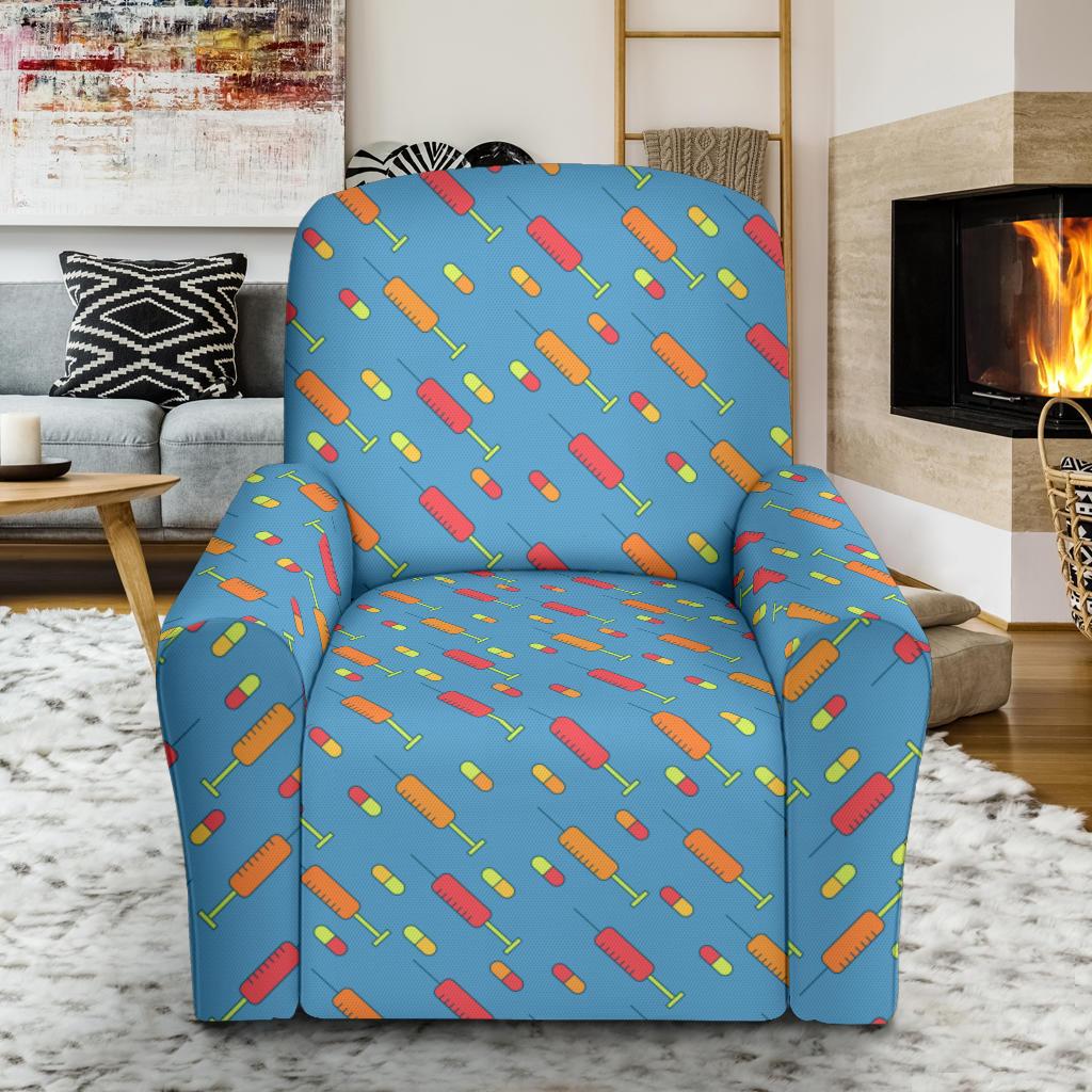 Phlebotomist Medical Pattern Single Sofa Slipcover -JTAMIGO.COM