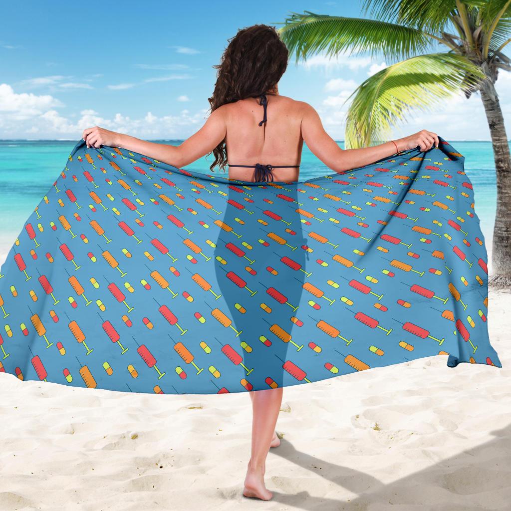 Phlebotomist Medical Pattern Sarong Pareo Wrap