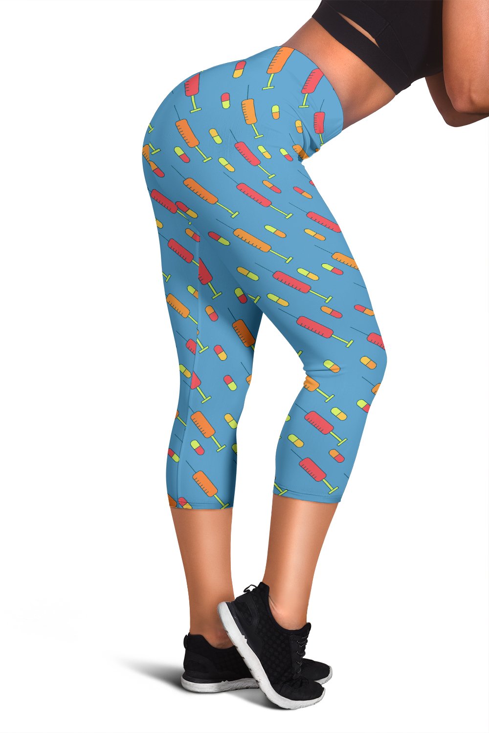 Phlebotomist Medical Pattern Women Capris