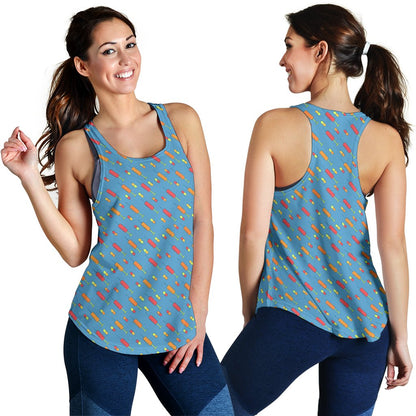 Phlebotomist Medical Pattern Women Racerback Tank Top