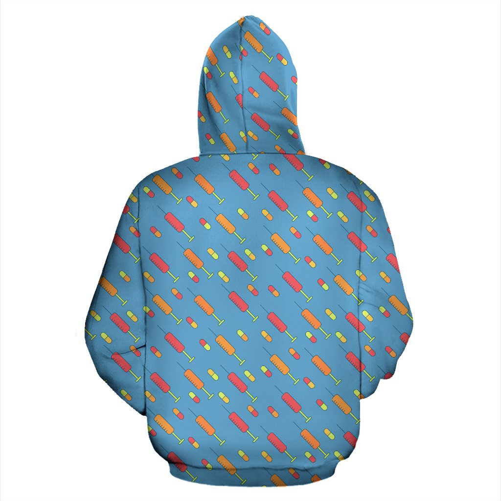 Phlebotomist Medical Pattern Zip Up Hoodie