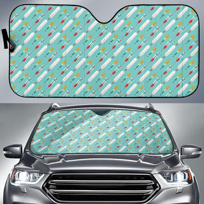 Phlebotomist Medical Print Car Sun Shade For Windshield