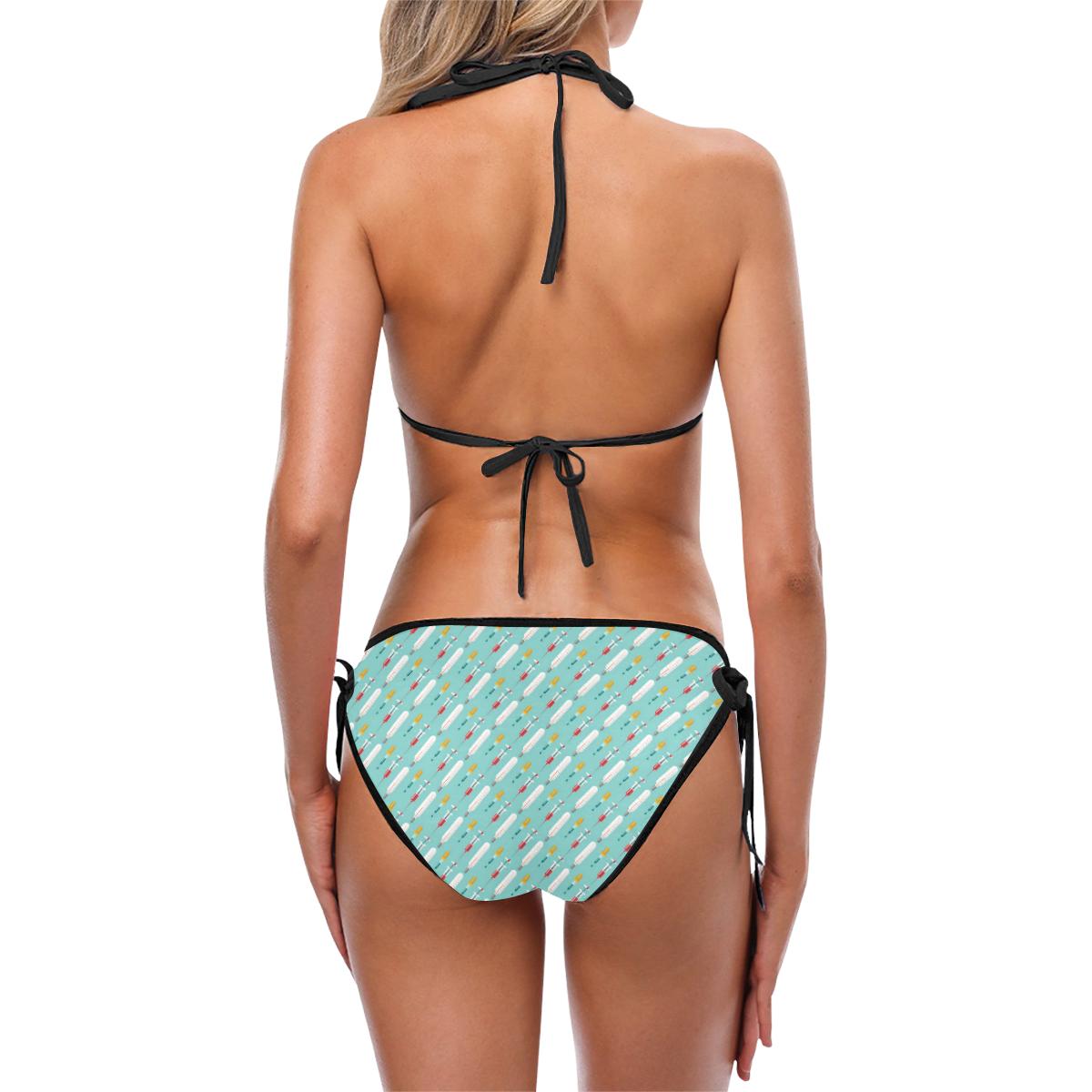 Phlebotomist Medical Print Custom Bikini Swimsuit (Model S01)-JTAMIGO.COM