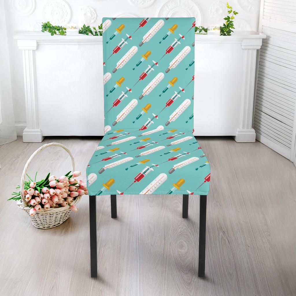 Phlebotomist Medical Print Dining Chair Slipcover-JTAMIGO.COM