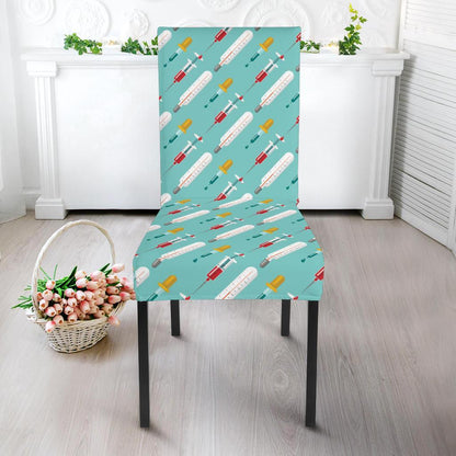 Phlebotomist Medical Print Dining Chair Slipcover-JTAMIGO.COM