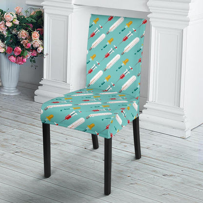 Phlebotomist Medical Print Dining Chair Slipcover-JTAMIGO.COM