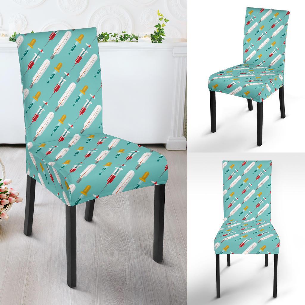 Phlebotomist Medical Print Dining Chair Slipcover-JTAMIGO.COM