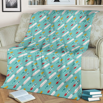 Phlebotomist Medical Print Fleece Blanket