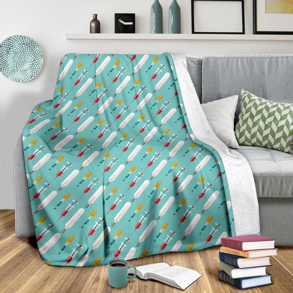 Phlebotomist Medical Print Fleece Blanket