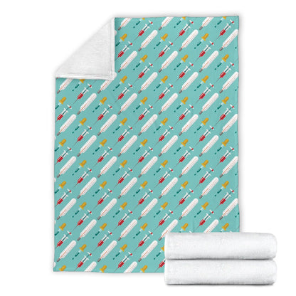 Phlebotomist Medical Print Fleece Blanket
