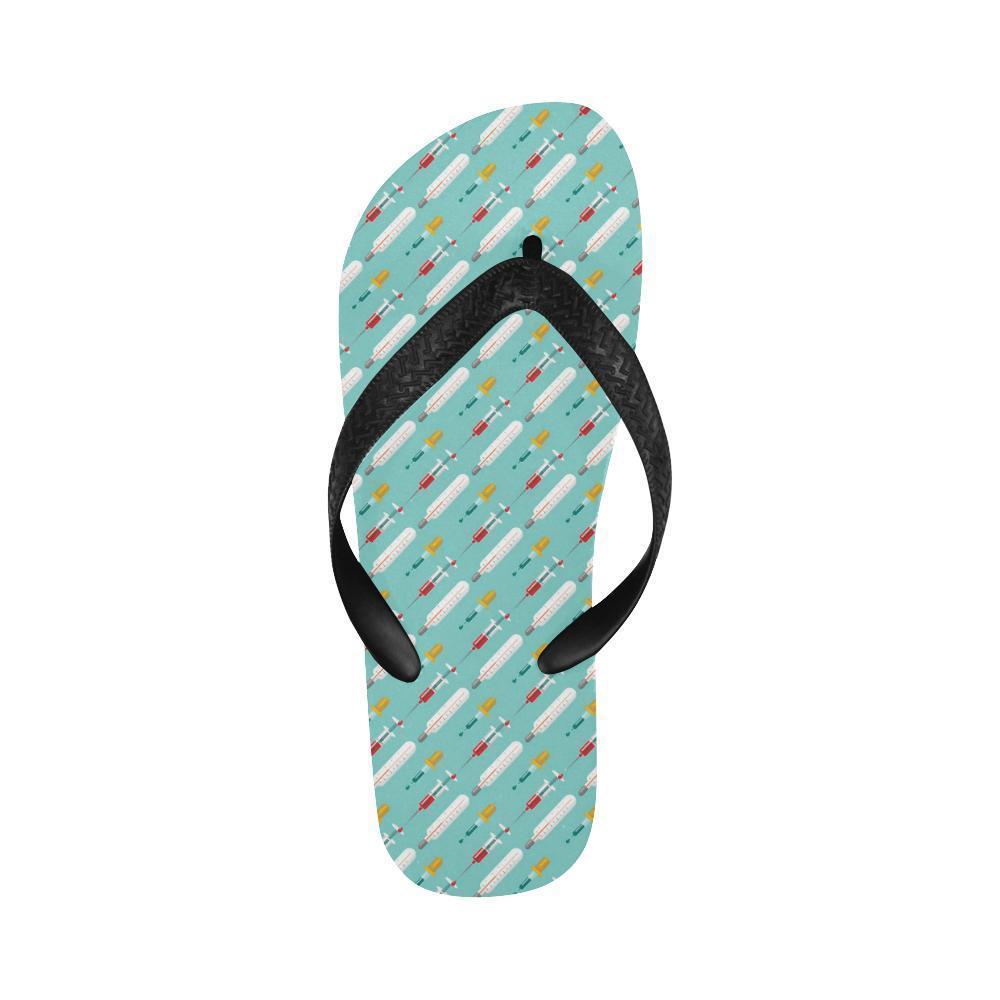 Phlebotomist Medical Print Flip Flops-JTAMIGO.COM