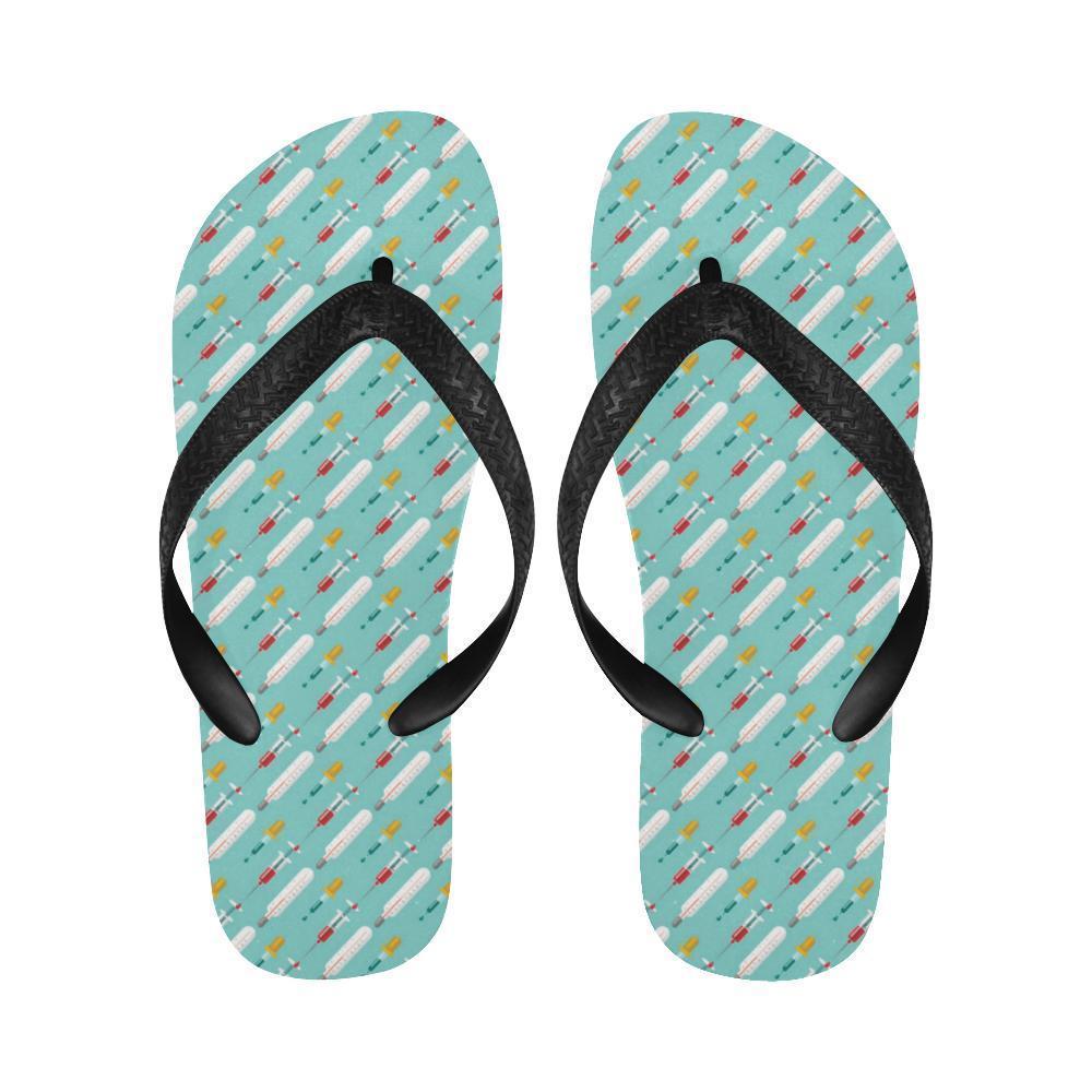 Phlebotomist Medical Print Flip Flops-JTAMIGO.COM