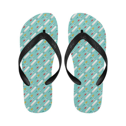 Phlebotomist Medical Print Flip Flops-JTAMIGO.COM