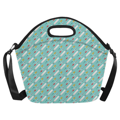 Phlebotomist Medical Print Neoprene Lunch Bag (Model 1669)(Large)-JTAMIGO.COM
