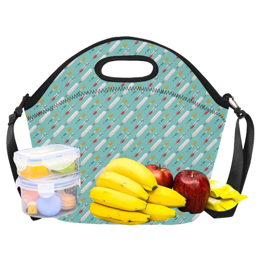 Phlebotomist Medical Print Neoprene Lunch Bag (Model 1669)(Large)-JTAMIGO.COM