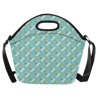 Phlebotomist Medical Print Neoprene Lunch Bag (Model 1669)(Large)-JTAMIGO.COM