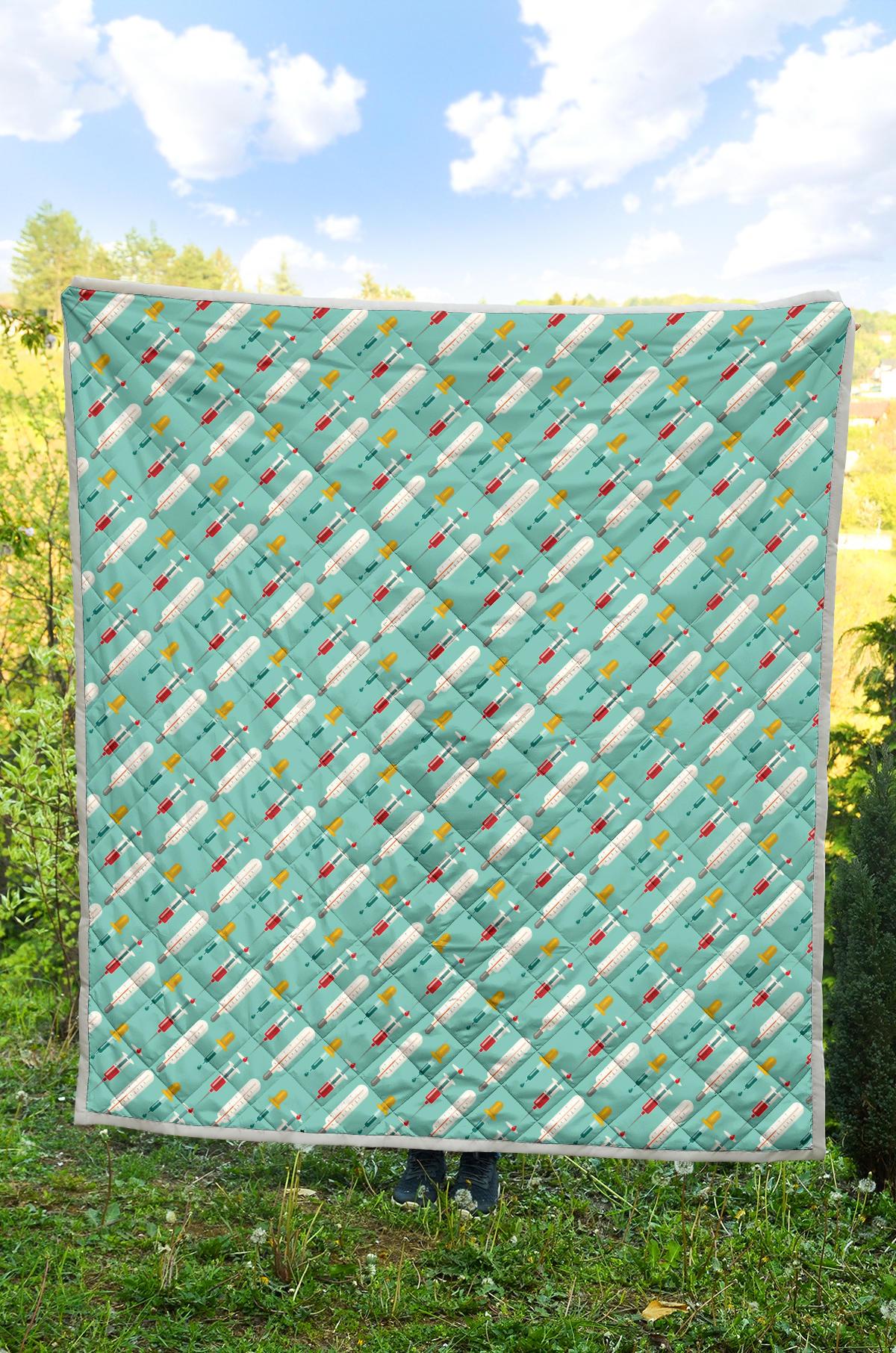 Phlebotomist Medical Print Premium Quilt-JTAMIGO.COM