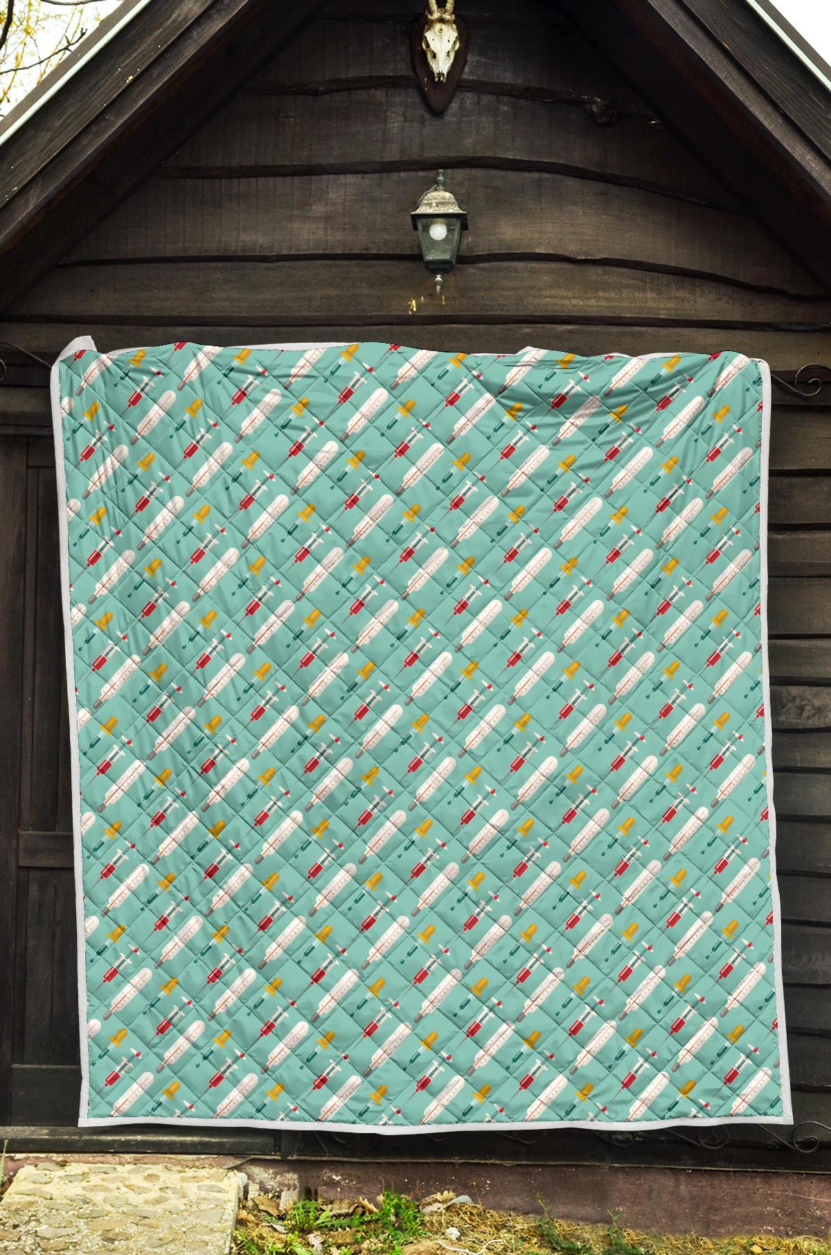 Phlebotomist Medical Print Premium Quilt-JTAMIGO.COM