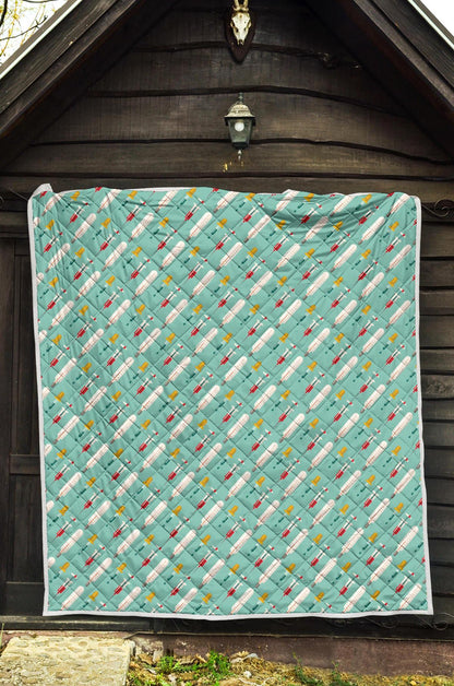 Phlebotomist Medical Print Premium Quilt-JTAMIGO.COM