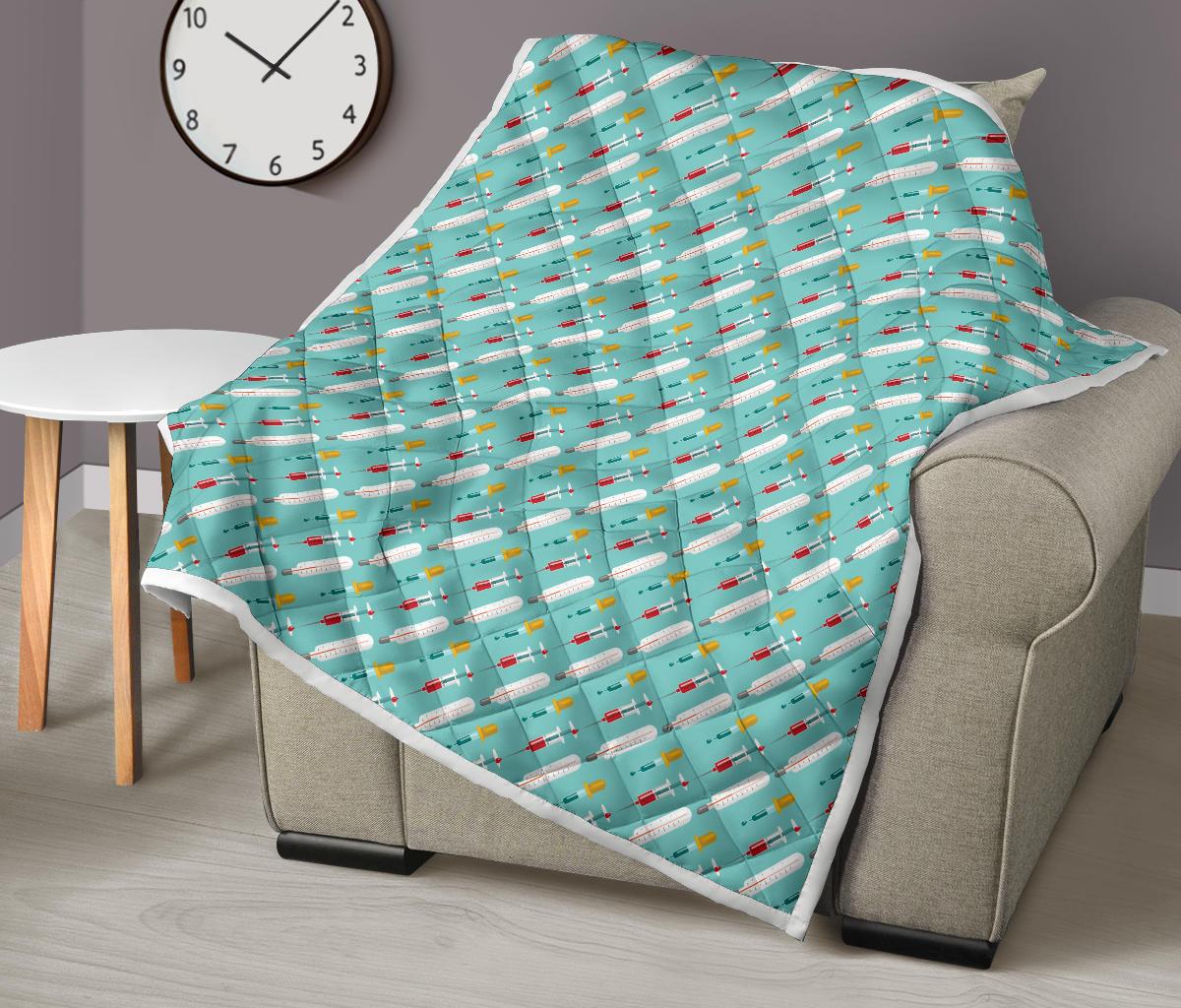 Phlebotomist Medical Print Premium Quilt-JTAMIGO.COM