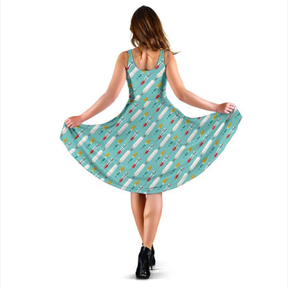 Phlebotomist Medical Print Sleeveless Dress