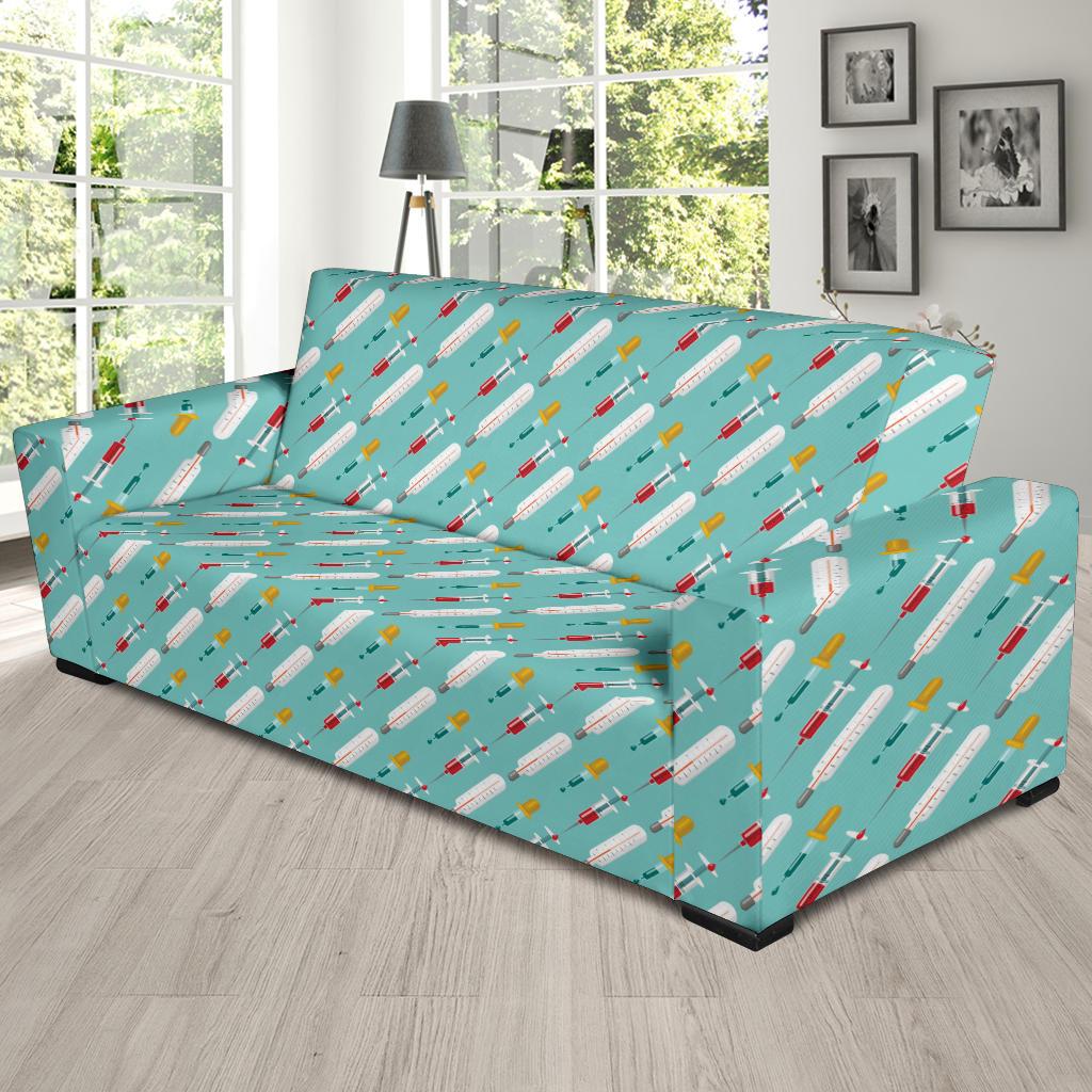 Phlebotomist Medical Print Sofa Slipcover-JTAMIGO.COM