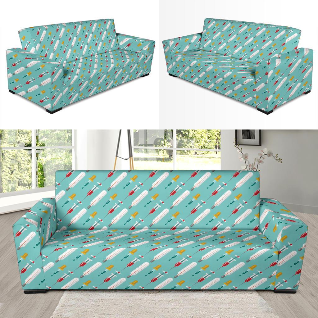 Phlebotomist Medical Print Sofa Slipcover-JTAMIGO.COM